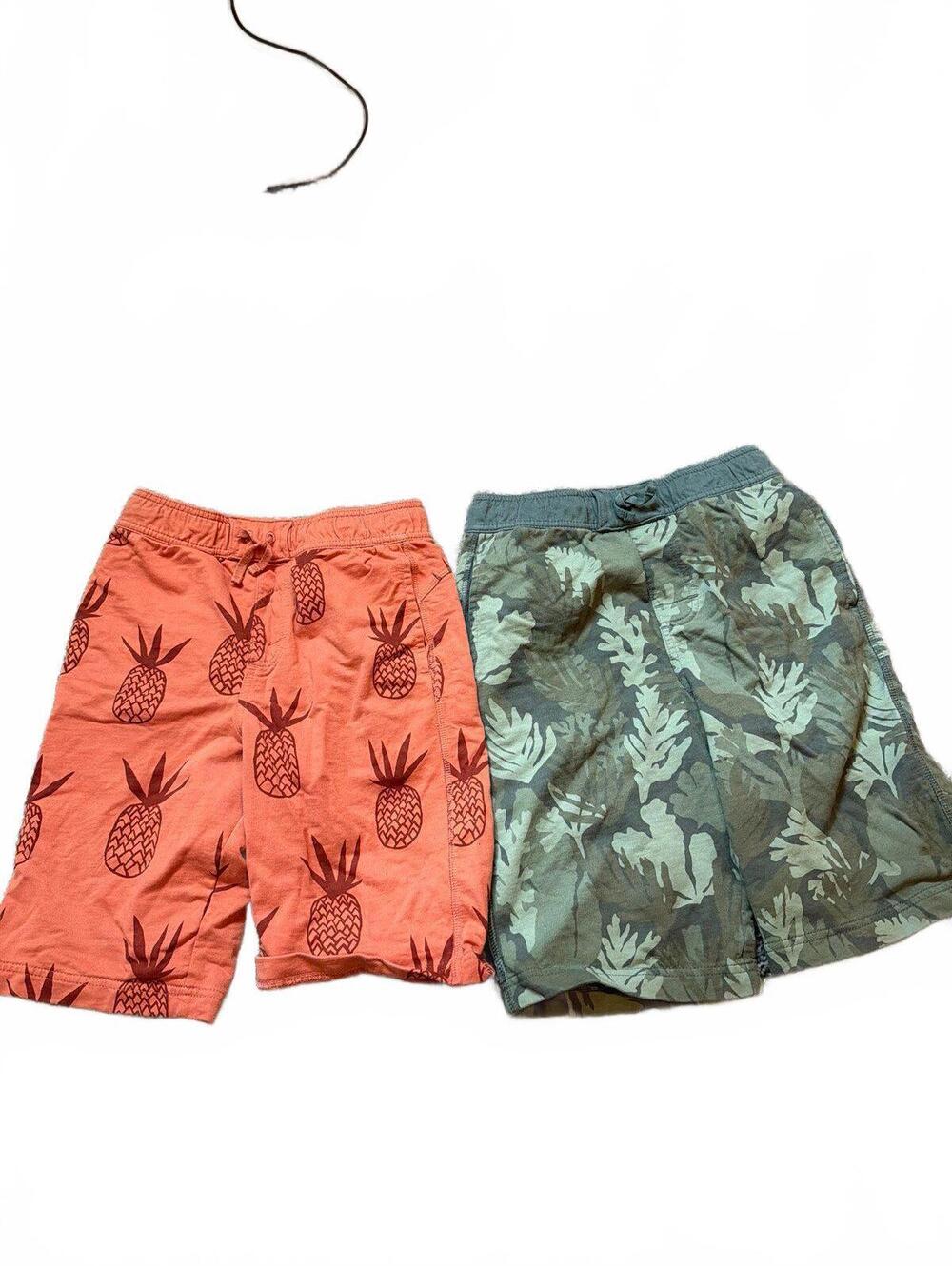 Tea Collection Boys Shorts Size 12 Lot of 2 Graphic Prints